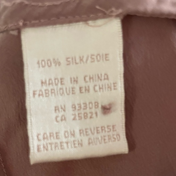 NK imode 100% silk Chemise and Robe Set Mauve Embroidery Floral Mesh L/XL - Picture 8 of 9